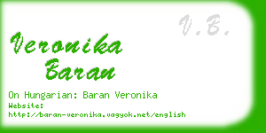 veronika baran business card